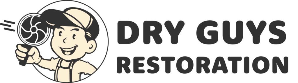 dry guys restoration logo charcoal